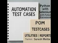 Write Automation test case for Manual TC Python Pytest Selenium Suresh Metta 26-11-2025 Telugu