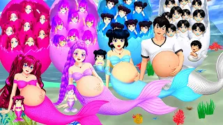 K-POP DEMON HUNTERS GIVE BIRTH TO 1,000 HUNTRIX BABIES COMPILATION 💜💙💖 SAKURA School Simulator 