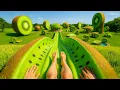 Download Lagu Which Waterslide would you like to ride? 🛝Super-Satisfying ASMR Magical Waterslides🍓🥝🍉🫐🍒🍇🍊🍋🥒🥭🥑🥥