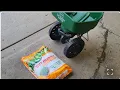 Summer Lawn Care Applying Scotts SummerGuard with the EdgeGuard Mini Spreader