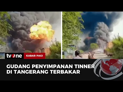 Gudang Tiner di Cikupa Ludes Terbakar