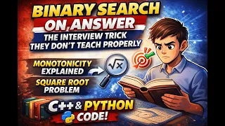 Binary Search on Answer - The Interview Trick They Don t Teach Properly