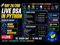 Day Live DSA in Python Every Day 11 PM Rotate String Valid Anagram Coding Interview