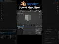 How to make a simple sound visualizer in Blender