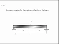 09 2-1 Beam deflection by integration - EXAMPLE