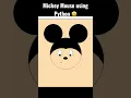 Mickey Mouse using Python code
