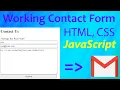 Create a Working Contact Form Using HTML - CSS