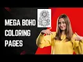 Mega Boho Coloring Pages Review Don t buy till you watch