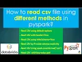 101 How to read csv file using different methods PART 101