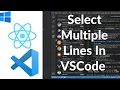 How To Edit Multiple Lines At Once In VSCode VSCode How To Select Multiple Lines