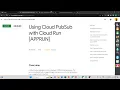 Using Cloud PubSub with Cloud Run APPRUN Arcade Level 1 Solution
