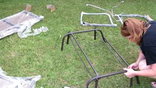 Giantex Two Person Patio Glider Loveseat