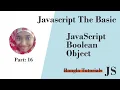 Boolean object in javascript Javascript Bangla Tutorials