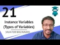 Java for Selenium 21 Types of Java Variables What is Instance Variables Real Time Example