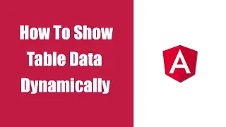 How To Add Data Dynamically In A Table In Angular Angular Angular Tutorial Angular Course