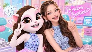 BiNi Colet dress up challenge | My Talking Angela 2 🩵🌸 #binicolet #binicoletdressup