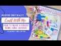 How to Make a Board Game Junk Journal Making the Cover Candyland Junk Journal