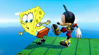 gta 5 gameplay ragdolls mickey mouse vs spongebob ep 25 gta 5 euphoria physics funny moments 