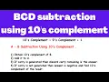 BCD subtraction using 10 s complement Electrical Engineering
