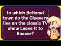 In which fictional town do the Cleavers live on the classic TV show Leave It to Beaver Correct