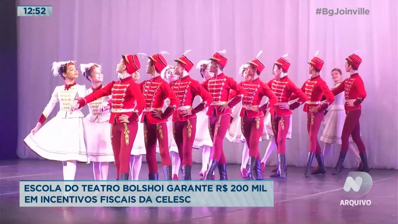Escola do teatro Bolshoi garante R$ 200 mil em incentivos fiscais da Celesc