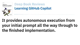 Learning GitHub Copilot Multiplying Your Coding Productivity Using AI - Deep Book review