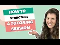 How to Structure a Tutoring Session online or in-person
