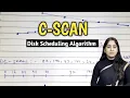 C-SCAN Disk Scheduling Algorithm with example Operating system Lec-42