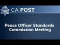 POST Advisory Committee Meeting - December 2nd 2025