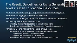 Guidelines And Practical Applications For Generative AI OER 