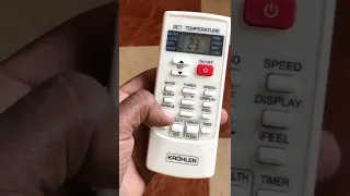 شرح ريموت كنترول مكيف Krôhler 
