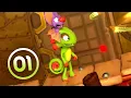 Yooka-Laylee and the Impossible Lair 100% Walkthrough Part 1 - Capital Causeway \u0026 Factory Fright
