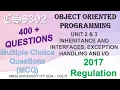 CS8392 MCQ OBJECT ORIENTED PROGRAMMING UNIT 2 3 University - 3rd Sem Abisha