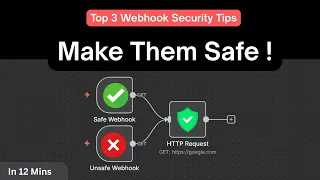 Make your N8N Webhooks Safe - 3 Easy Methods Webhook Authentication Tutorial