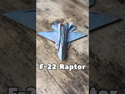 F-22 Raptor Fighter Jet Origami Tutorial | How to Make Cool Fighter Jet From Paper Step By Step