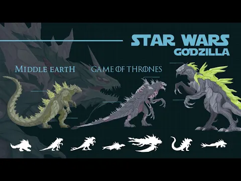 Download MP3 What would Godzilla look like in Star Wars , Game of Thrones, and LOTR?