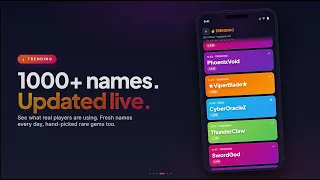 Nickname Generator-Gamer Names