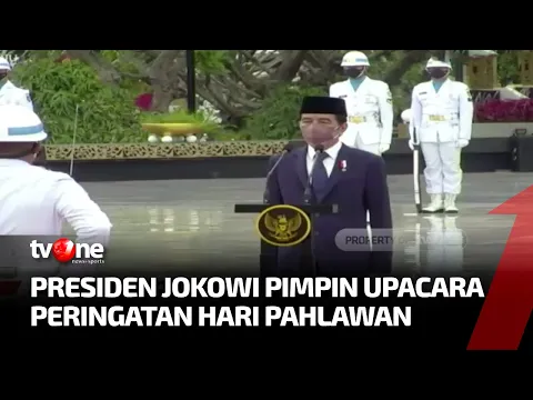 Presiden Jokowi Pimpin Upacara Peringatan Hari Pahlawan di TMP Kalibata