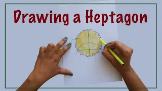 How to draw a Heptagon Seven Sided Polygon