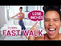 FAST Walking in 15 minutes | Fat Burning Walk at Home
