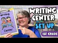First Grade Writing Center - Easy Set Up And Ideas