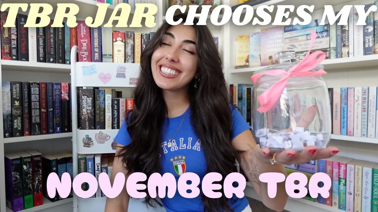 tbr prompt jar chooses my November tbr! 🫙📚All the books I want to read in November🩷