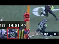 Seahawks player Darrell Taylor comes off the sideline mid-play to block