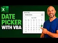 Excel Date Picker Tutorial with VBA Step-by-Step