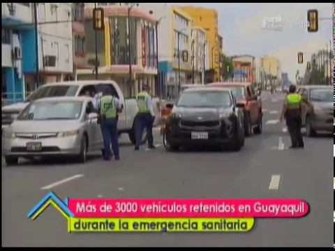 Más de 3000 vehículos retenidos en Guayaquil durante la emergencia sanitaria