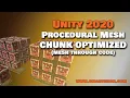 Procedural Mesh Chunk Optimized mesh thru code Unity 2020