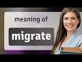 Understanding the Meaning of Migrate