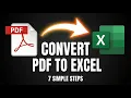 PDF Bank Statement to Excel FULL Tutorial 100 Offline Method Full Data Privacy