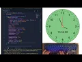 ASMR Programming - coding Analog Clock with Flutter