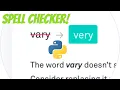 spelling checker using python spelling correction with python Grammarly python python tricks